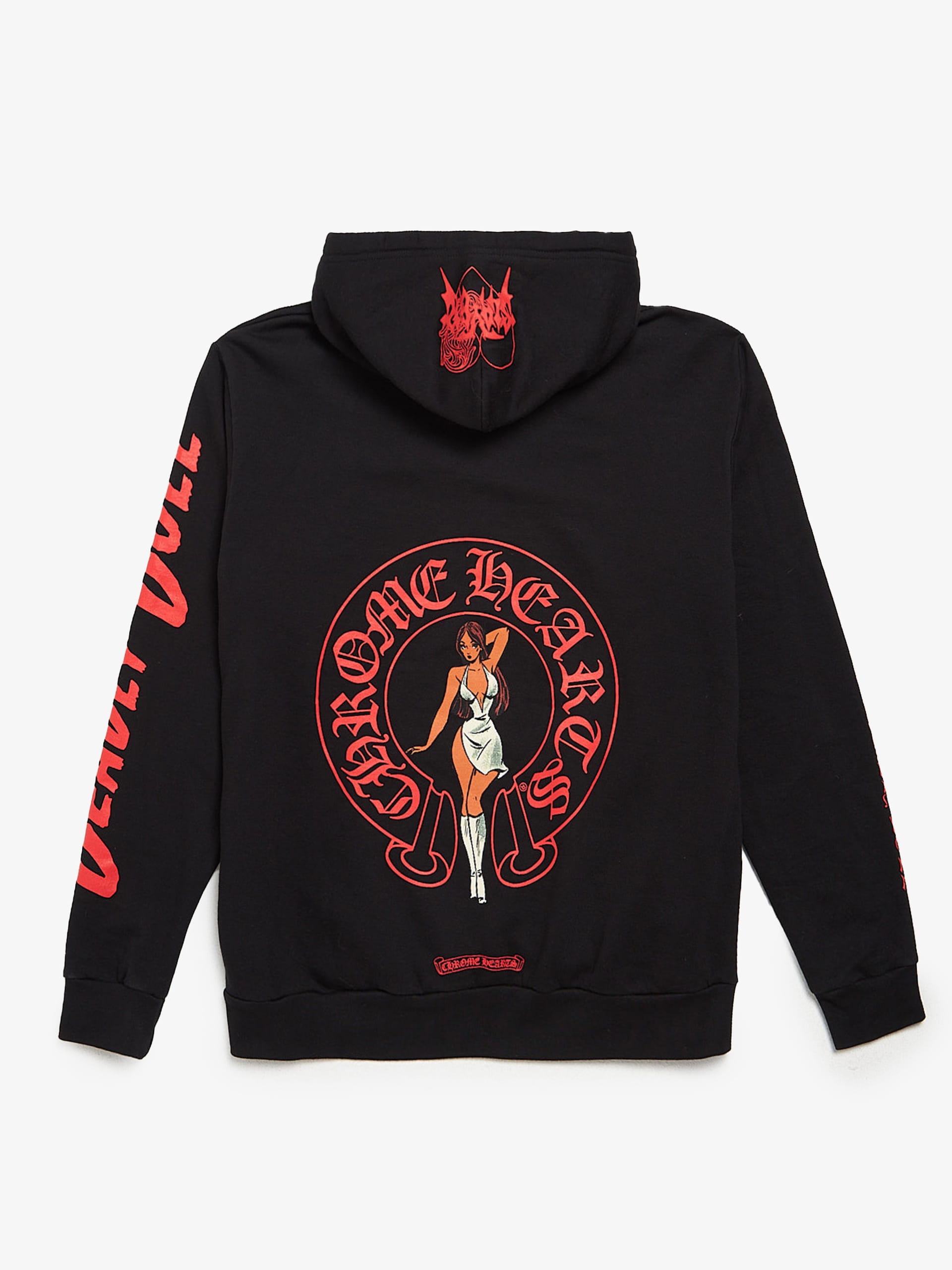 Chrome Hearts Black Cotton Deadly Doll Hoodie