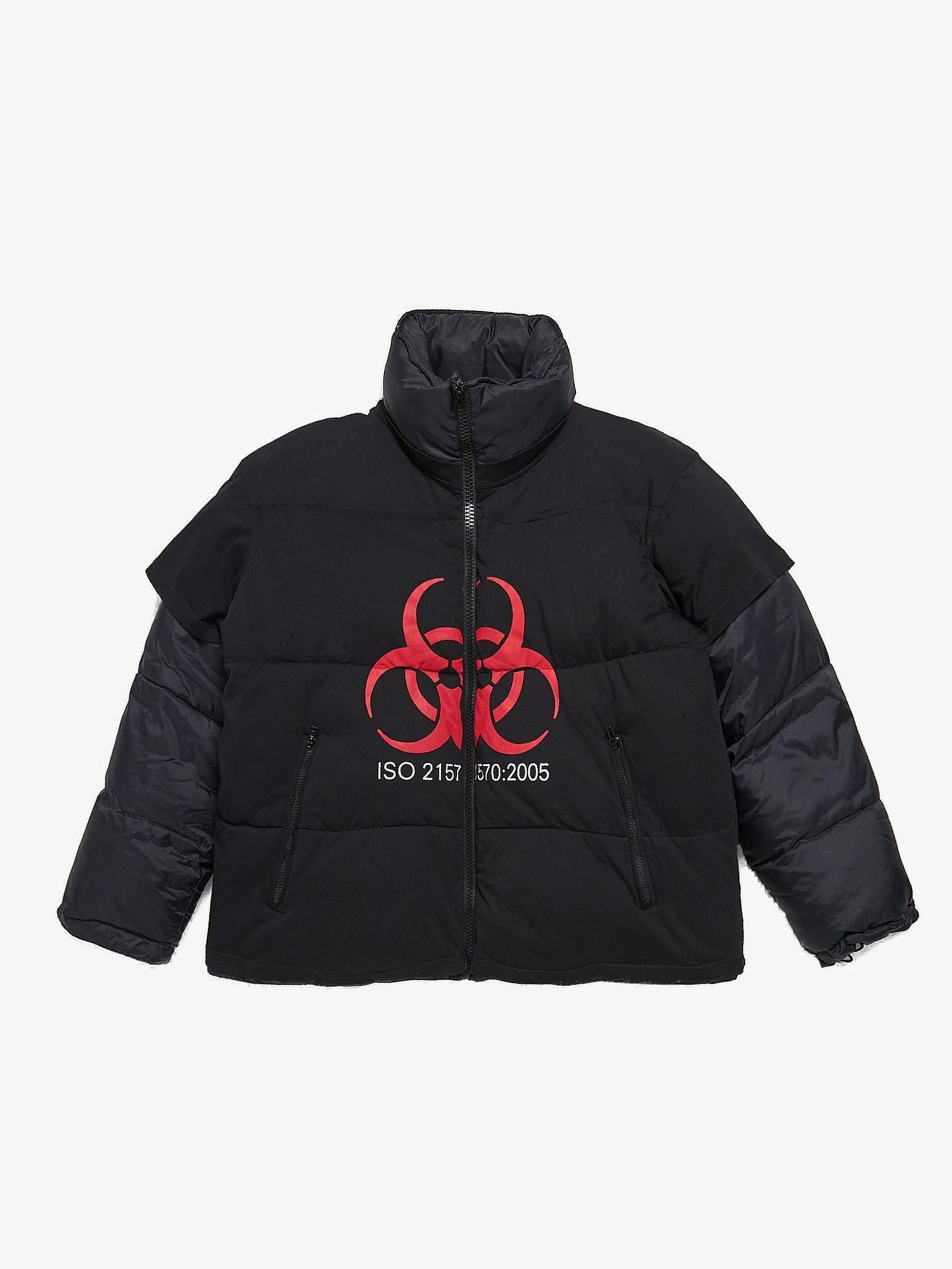 Vetements Black Genetically Modified Printed Polyamide Downjacket