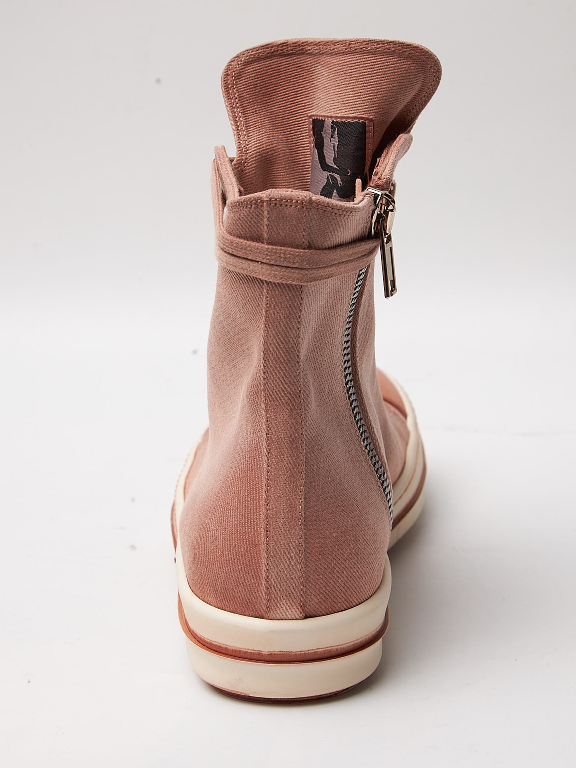 Rick Owens Drkshdw Faded Pink Canvas Ramones