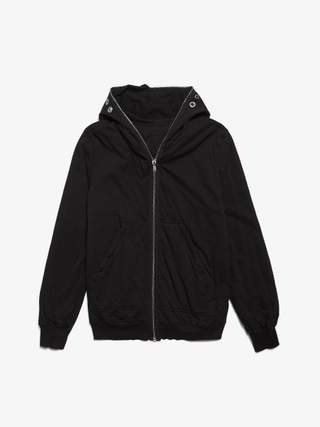 Rick Owens Drkshdw Black Cotton GIMP Zip Hoodie