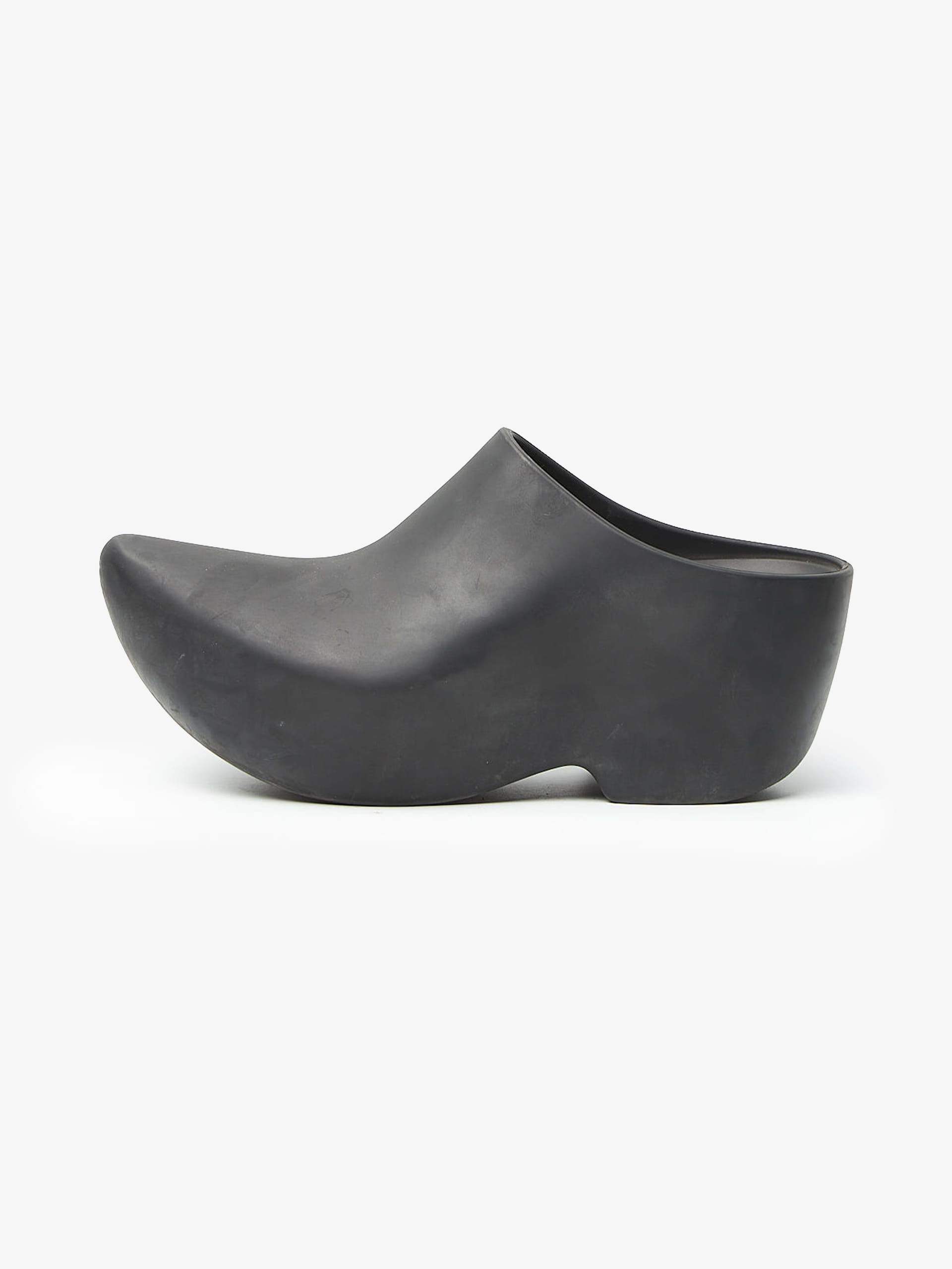 Balenciaga Black Rubber Techno Clogs