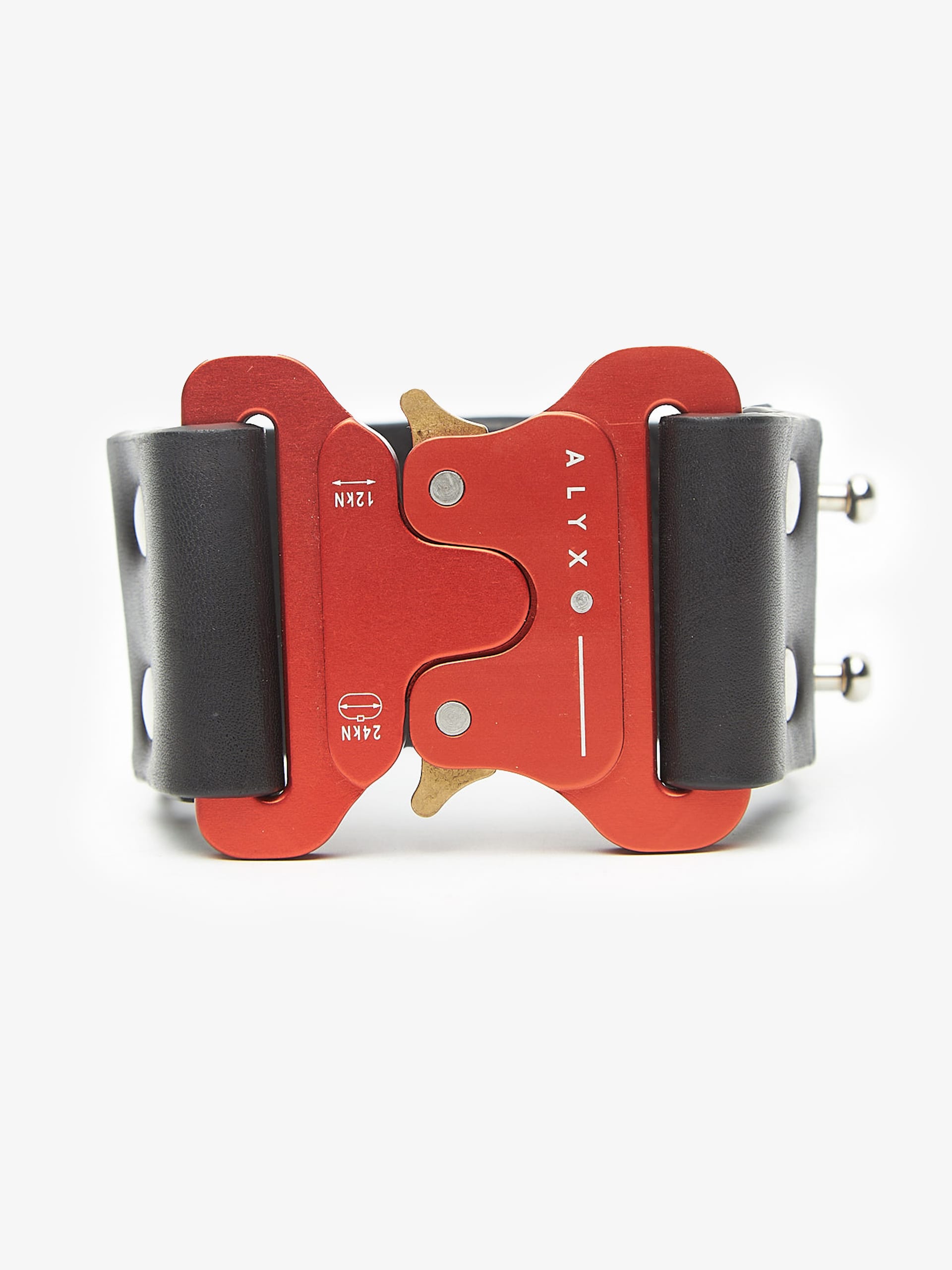 1017 ALYX 9SM Black Red Buckles Bracelet