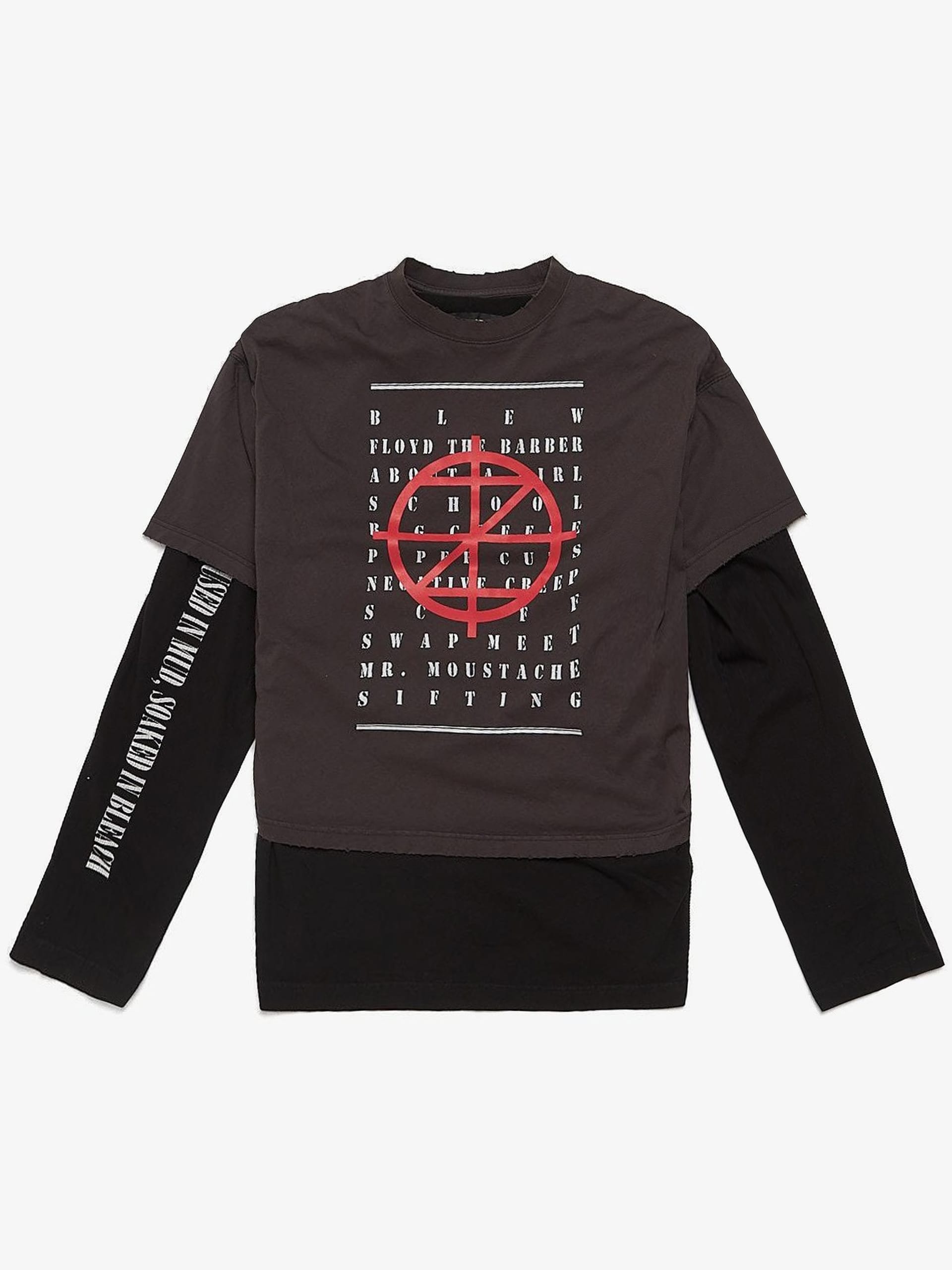 Project GR Over-Head Slogan T-Shirts - Black