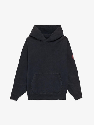 Cav Empt Navy Cotton Embroidered Cube Logo Hoodie