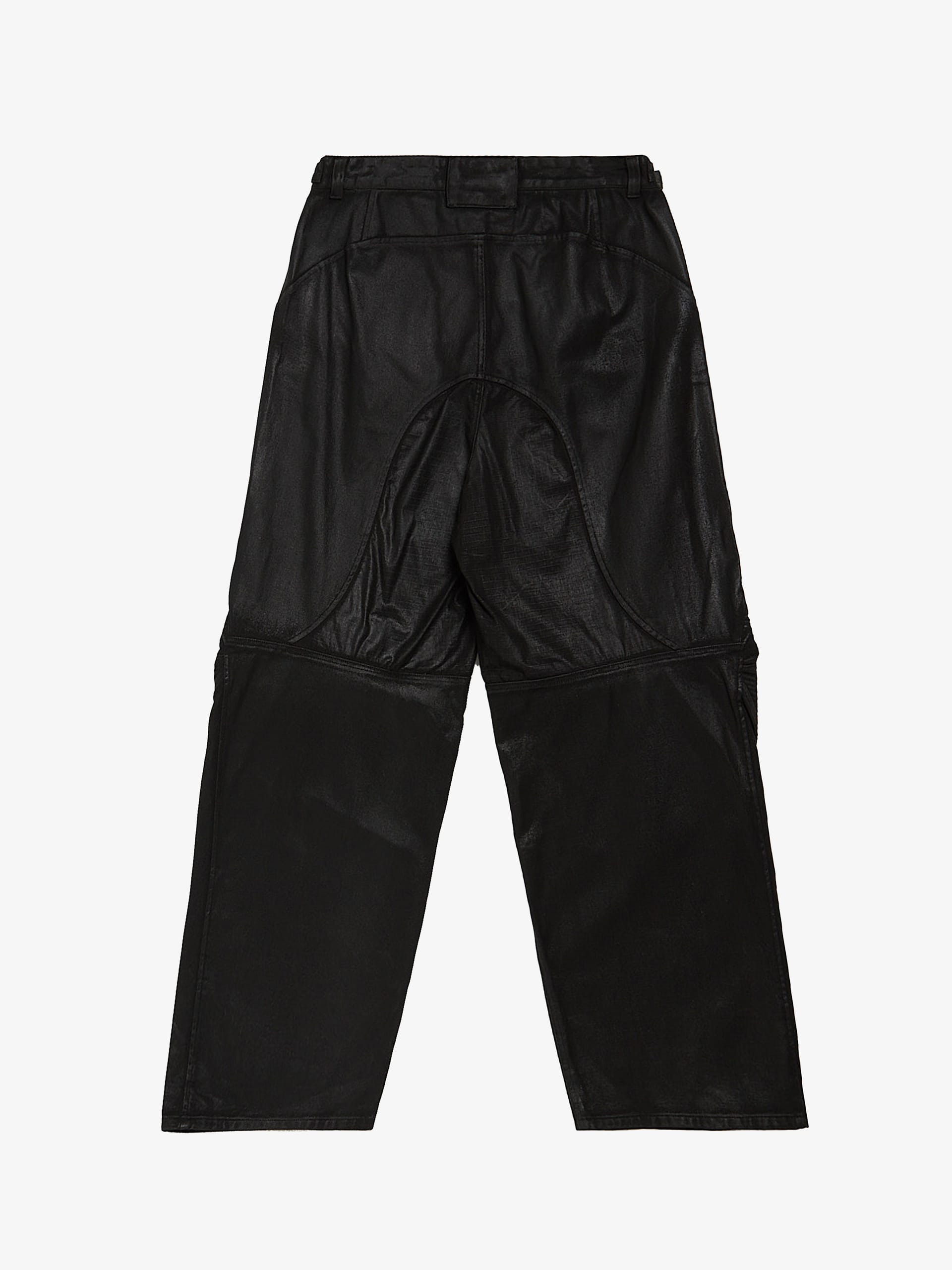 Project GR Black Coated Biker Armoured Cotton Jeans