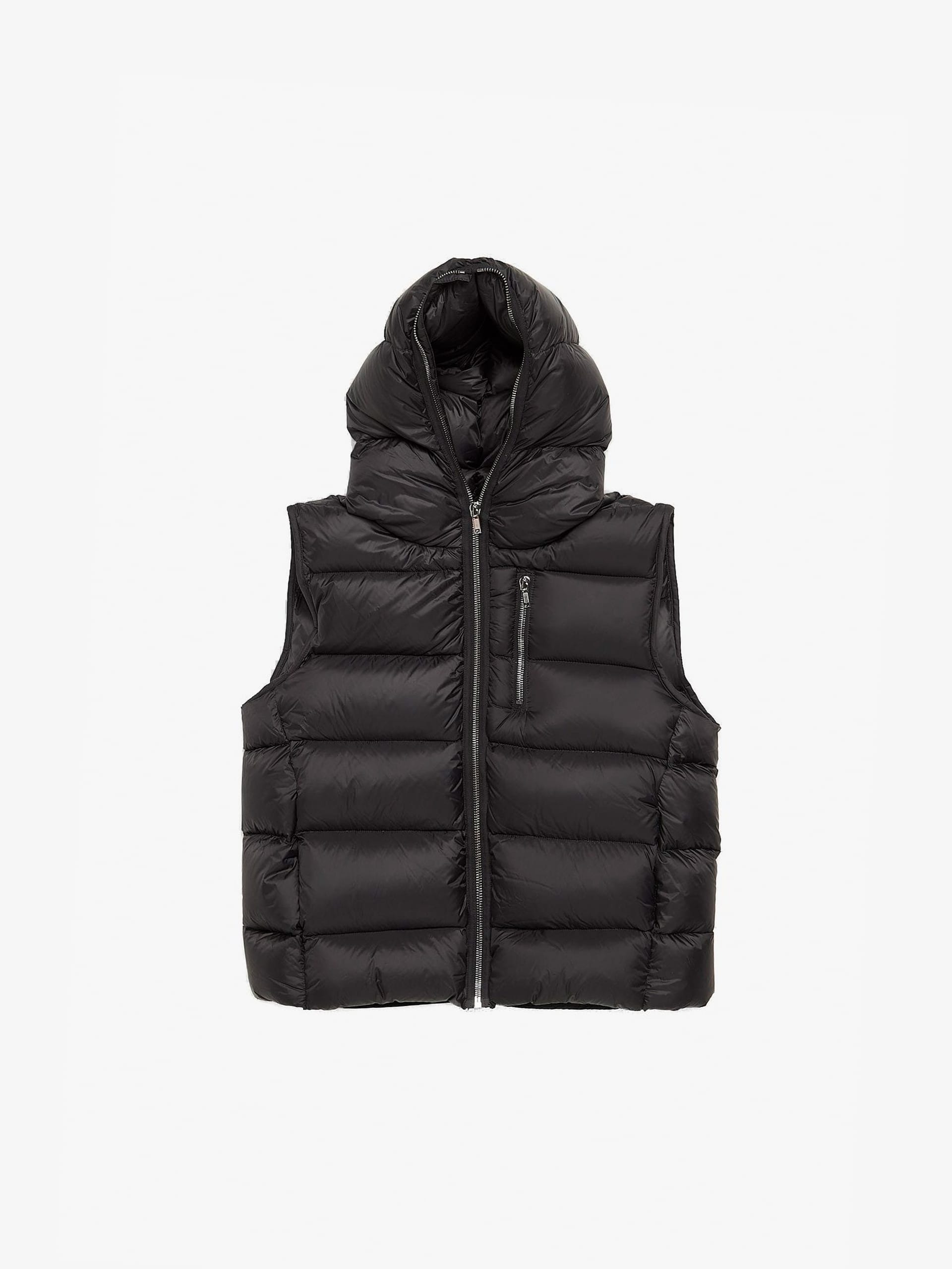 ジャケット・アウター Rick owens 22FW gimp vest 38 Rick Owens Black Gimp Zipped Puffer Polyamide Vest