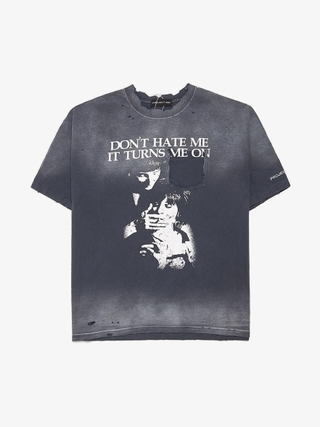 Grailz Project G/R tシャツ ライトストーン ポップアップ限定 Project GR Navy Washed Locally Hated Cotton T-shirt