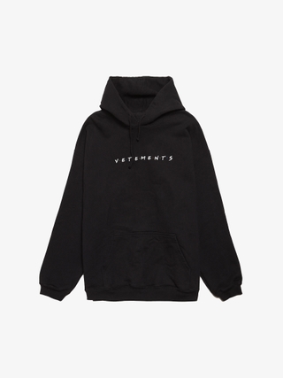 Vetements Black Total Fucking Darkness Back Logo Printed Oversized